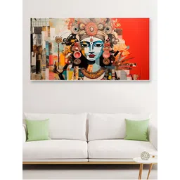 DEKORSTATION Red & BLue Painted Wooden Wall Art-picture-10