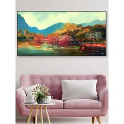 DEKORSTATION Red & Yellow Canvas Printed Wall Paintings-picture-31