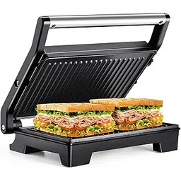 Delavala Electric Indoor Grill - Panini Press with Non-Stick Cooking Plates-Panini Press 850W /Grill Sandwich Maker/Non-Stick Coated Plates,Automatic Temperature Cut-off Sandwich Toaster Non-Toxic-picture-25
