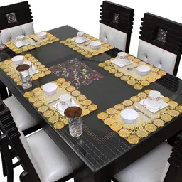 delhi pvc corp Rectangular Pack of 6 Table Placemat-picture-26