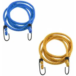 delhismart Elastic Luggage Tying Rope with Hooks (Pack of 2) Colour May Vary Multicolor-picture-22
