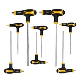 Deli DL233108 8 Pcs Chrome Vanadium Steel T-Type Flat End Hex Key Set-picture-41