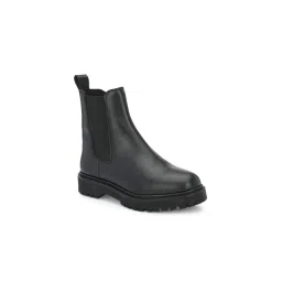 Delize Black Solid Women's Chelsea Boots-picture-44