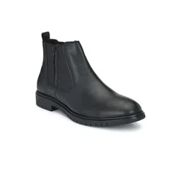 Delize Men Black Flat Boots-picture-43