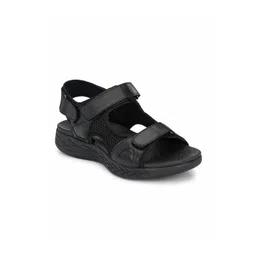 Delize Men Black Leather Sandals-picture-23
