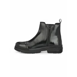 Delize Men Black Solid Blocked Boot image 4