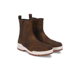 Delize Men Leather Chelsea Biker Boots-picture-19