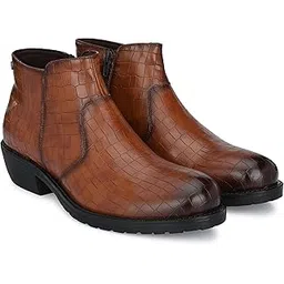 delize Men's Black Biker Boots-picture-26