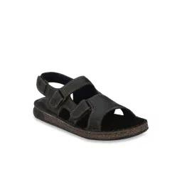 Delize Men's Black Floater Sandals-picture-13