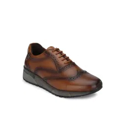 Delize Men's Tan Brogue Shoes-picture-42