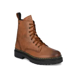 Delize Men's Tan Derby Boots image 2