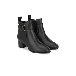 Delize Women Black Solid Chelsea Boots-picture-36