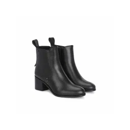 Delize Women Black Synthetic Round Toe High Top Casual Boots-picture-27