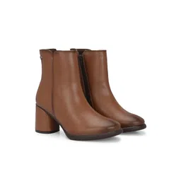 Delize Women Solid Casual Block-Heel Ankle Boots-picture-10