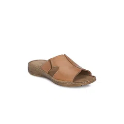 Delize Women Tan Printed Open Toe Flats-picture-18