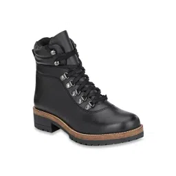 Delize Women's Black Derby Boots-picture-15