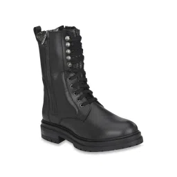 Delize Women's Black Derby Boots image 1
