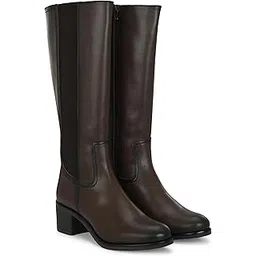 delize Womens Brown Chelsea Knee Boots 65380-picture-48