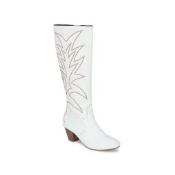 Delize Women's White Casual Booties-picture-39
