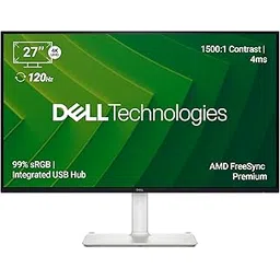 Dell S2725QC 27"/68.58 cm USB-C Monitor|Titan Grey|IPS 120Hz| 350 cd/m2 |4 ms, Contrast 1,500:1| Tilt, Height, Pivot & Swivel Adjustable|Ports: 2X HDMI| 2 * 5W Speakers|99% SRGB |AMD Freesync Premium-picture-12