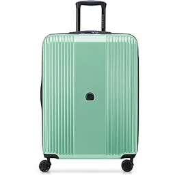 delsey paris Ophelie 55 Cm Cabin Expandable Polycarbonate/Abs Hardside 4D 4 Spinner Wheels Trolley Bag(Almond), Small, Green-picture-23