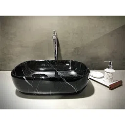 delta Premium Designer Wash Basin(0025) with Waste Pipe & Coupling set (18*13*5) Table Top Basin-picture-14