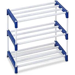 DEMARK Premium Multipurpose Portable Metal Shoe Rack for Home Storage, Easy to Move & Assemble (Random Colour-3 Shelves)-picture-11