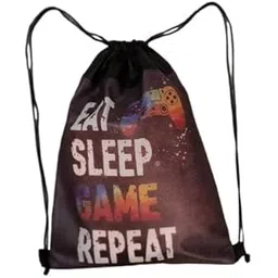 demoda Drawstring Gaming Theme Sack Bag | Pack of 6| Multicolor Birthday Return Gifts Bags for Boys, Girls, Kids of All Age Group-picture-42