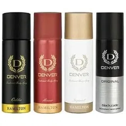 DEN-VER Black Code,Caliber,Honour & Imperial Nano Travel Size Pack Deo Perfume Body Spray - For Men (50ml) (Pack of 4)-picture-20
