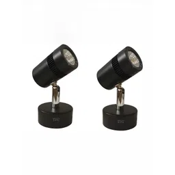 DENICRAAS Black & Steel 2 Pcs Metal Contemporary Cylinder Shaped Wall Lamps-picture-37