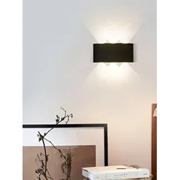 DENICRAAS Black Iron Traditional Rectangle Shaped Wall Lamp image 1