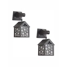 DENICRAAS Brown Textured Wooden Contemporary Abstract Shaped Wall Lamp-picture-28