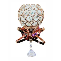 DENICRAAS Gold-Toned & White Textured Metal Contemporary Wall Lamp-picture-17