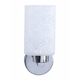 DENICRAAS Silver-Toned & White Printed Metal Contemporary Cylinder Shaped Wall Lamp-picture-29