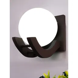 DENICRAAS White Glass Contemporary Spherical Shaped Wall Lamp-picture-21