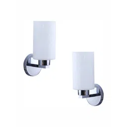 DENICRAAS White Printed 2 Pcs Metal Contemporary Cylindrical Shaped Wall Lamps-picture-42