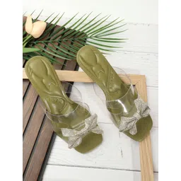 Denill Embellished Bow Kitten Heel Sandals-picture-35