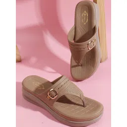 Denill Ethnic Style T-Strap Flats Sandals For Women & Girl-picture-39