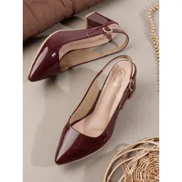 Denill Pointed Toe Block Mules image 1