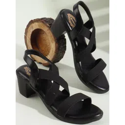 Denill Women Black Gladiator Heels-picture-39