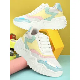 Denill Women Colourblocked Lace Up Sneakers-picture-23