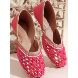 Denill Women Embellished Ethnic Mojaris Flats-picture-33