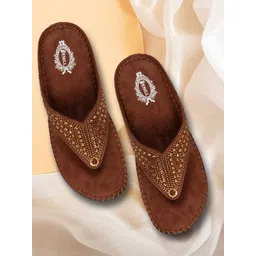 Denill Women Embellished Open Toe Flats-picture-13