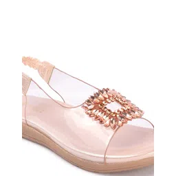 Denill Women Embellished Open Toe Flats image 2