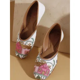 Denill Women Embroidered Studded Mojaris-picture-33