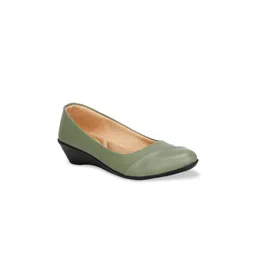 Denill Women Green Colourblocked Pumps-picture-33