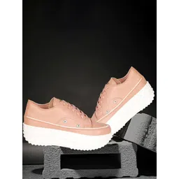 Denill Women Mid-Top Lace-Ups Colourblocked Sneakers-picture-30