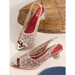 Denill Women Synthetic Kitten Backstrap Sandals-picture-36