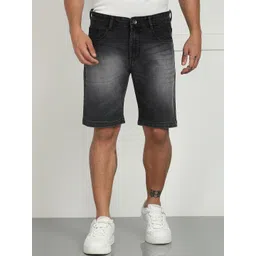DENIMLOOK Men Mid-Rise Loose Fit Denim Shorts-picture-12
