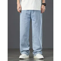 DENIMLOOK Men Relaxed Fit Mid-Rise Stretchable Baggy Jeans-picture-35